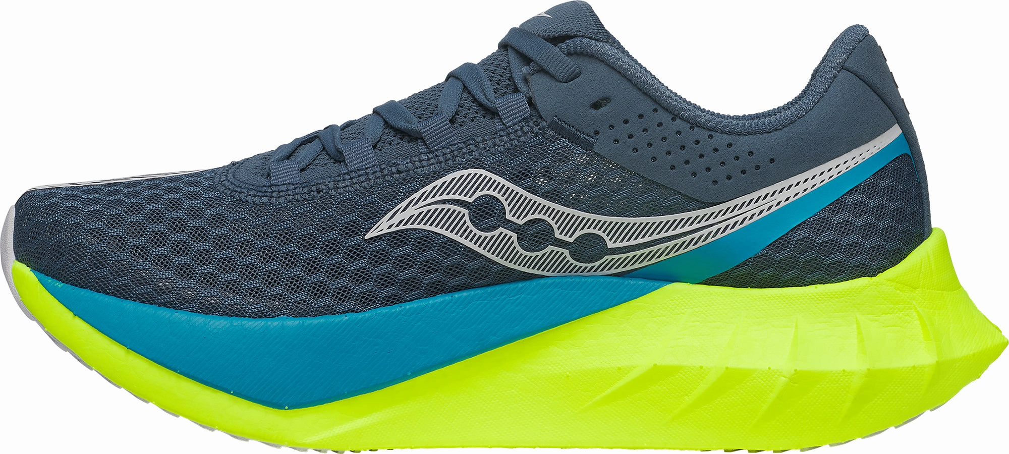 Saucony Endorphin Pro 4 Womens Running Shoes - Navy Reinforced Eyelets