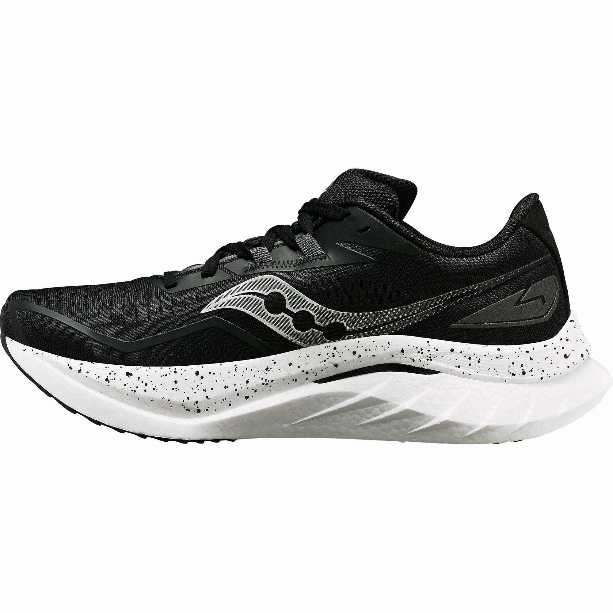 high - cut running with dog shoes Saucony Endorphin Speed 4 Mens Running Shoes - Black