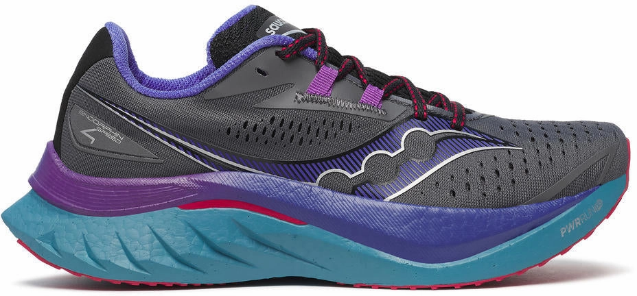 Saucony Endorphin Speed 4 Womens Running Shoes - Grey stiff material shoe matter