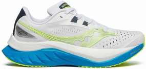 Saucony Endorphin Speed 4 Womens Running Shoes - White running in solid colors