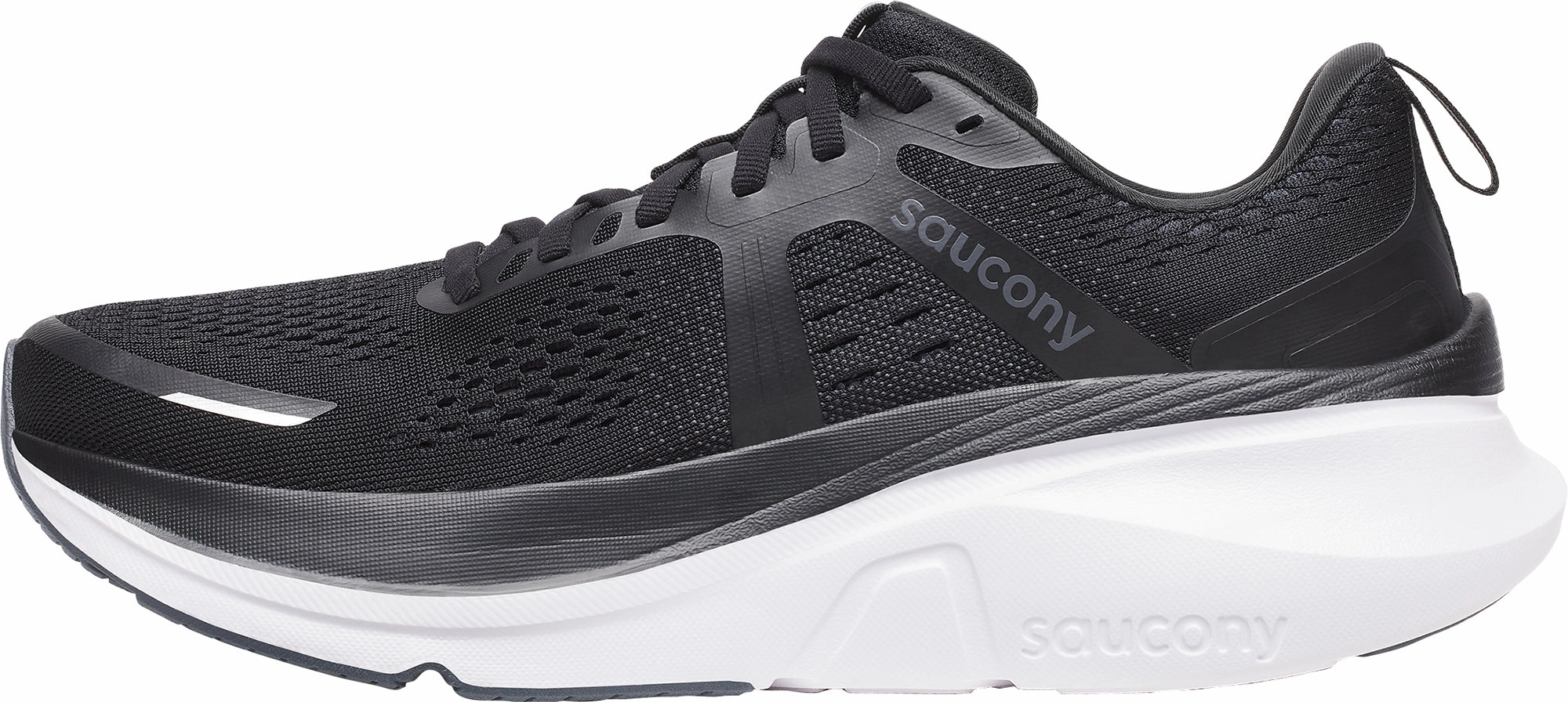 Saucony Guide 18 Mens Running Shoes - Black Cushion Response Cushion Balancing