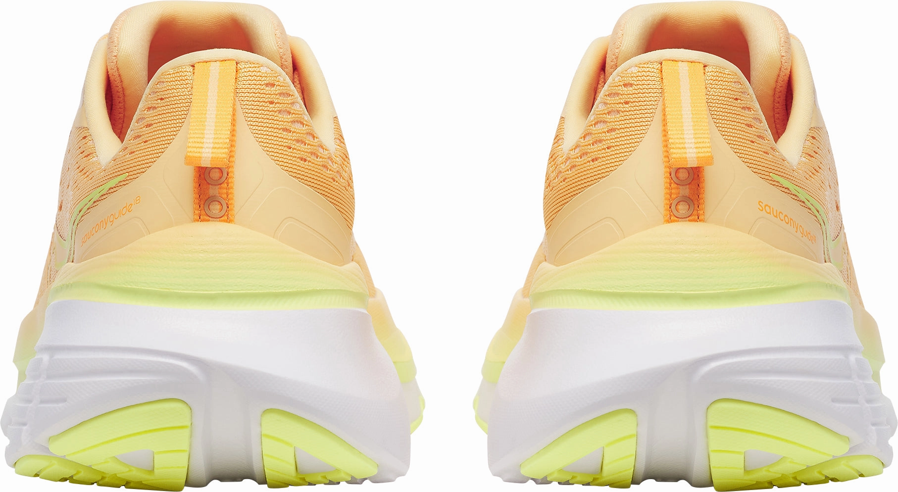 Stabilizing Chassis Anti Slip Traction Saucony Guide 18 Womens Running Shoes - Orange