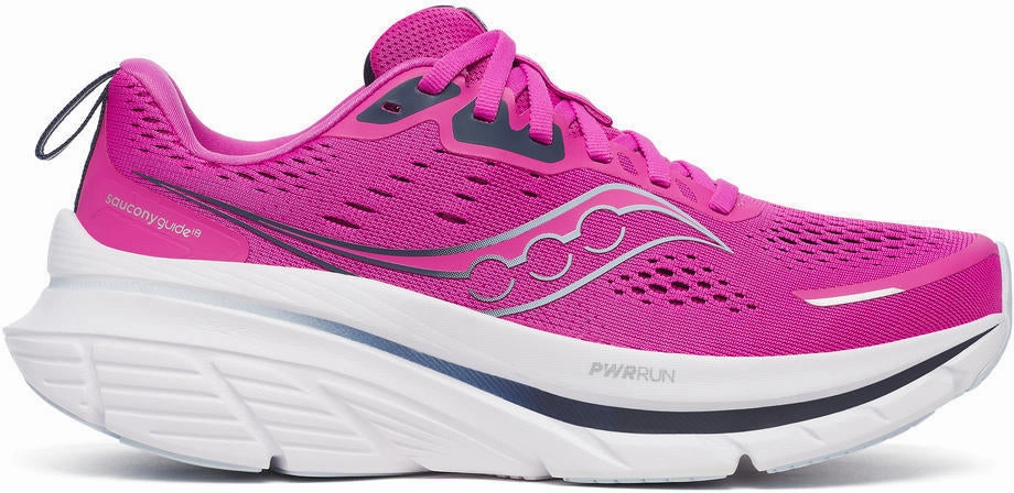 Motion Control System Saucony Guide 18 Womens Running Shoes - Pink