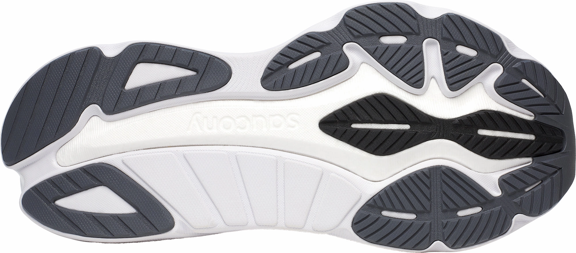 Saucony Hurricane 24 Womens Running Shoes - Black rubber - outsole running in a caldera area shoes