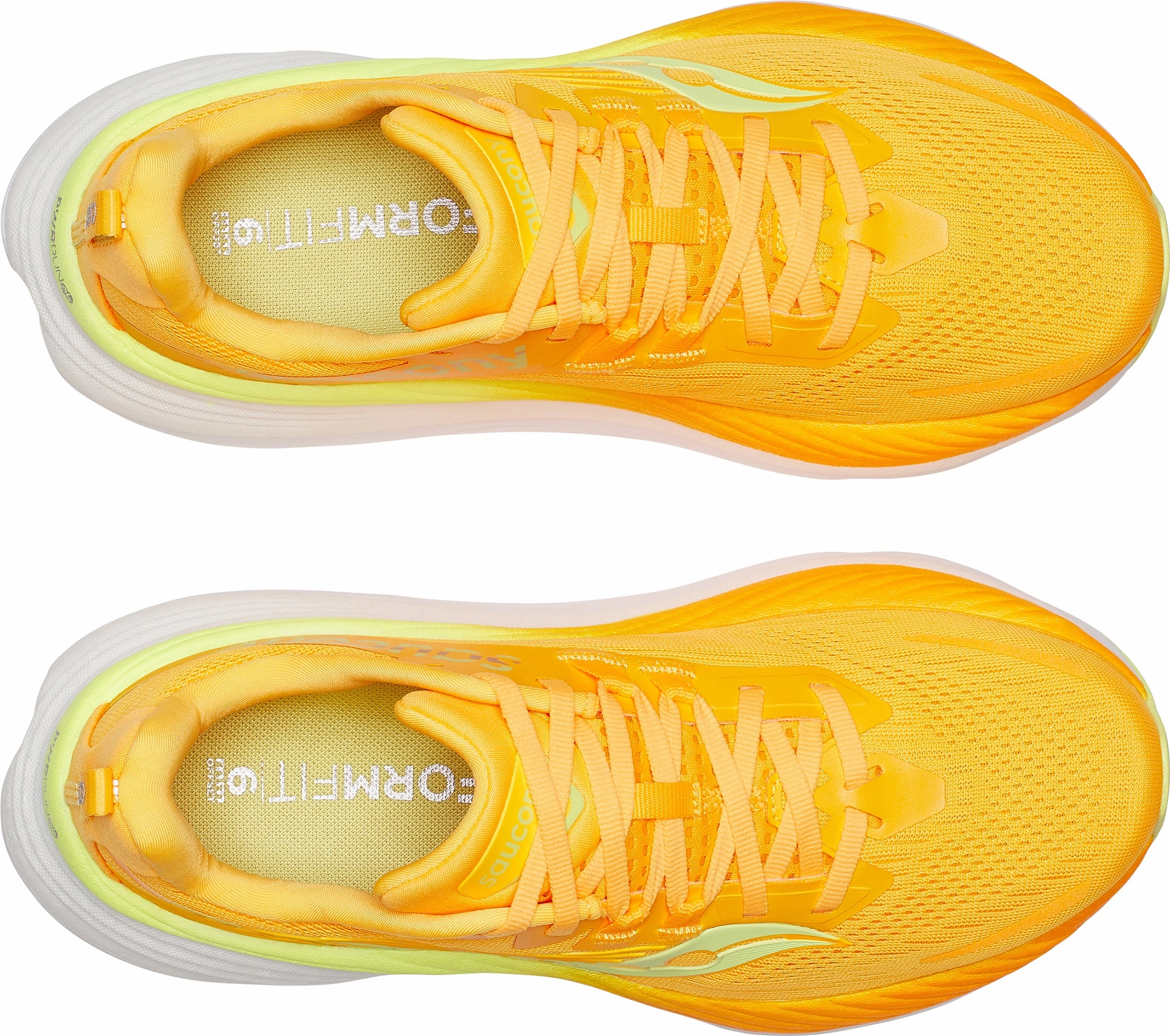 synthetic material shoes brand - name shoes Saucony Hurricane 24 Womens Running Shoes - Yellow