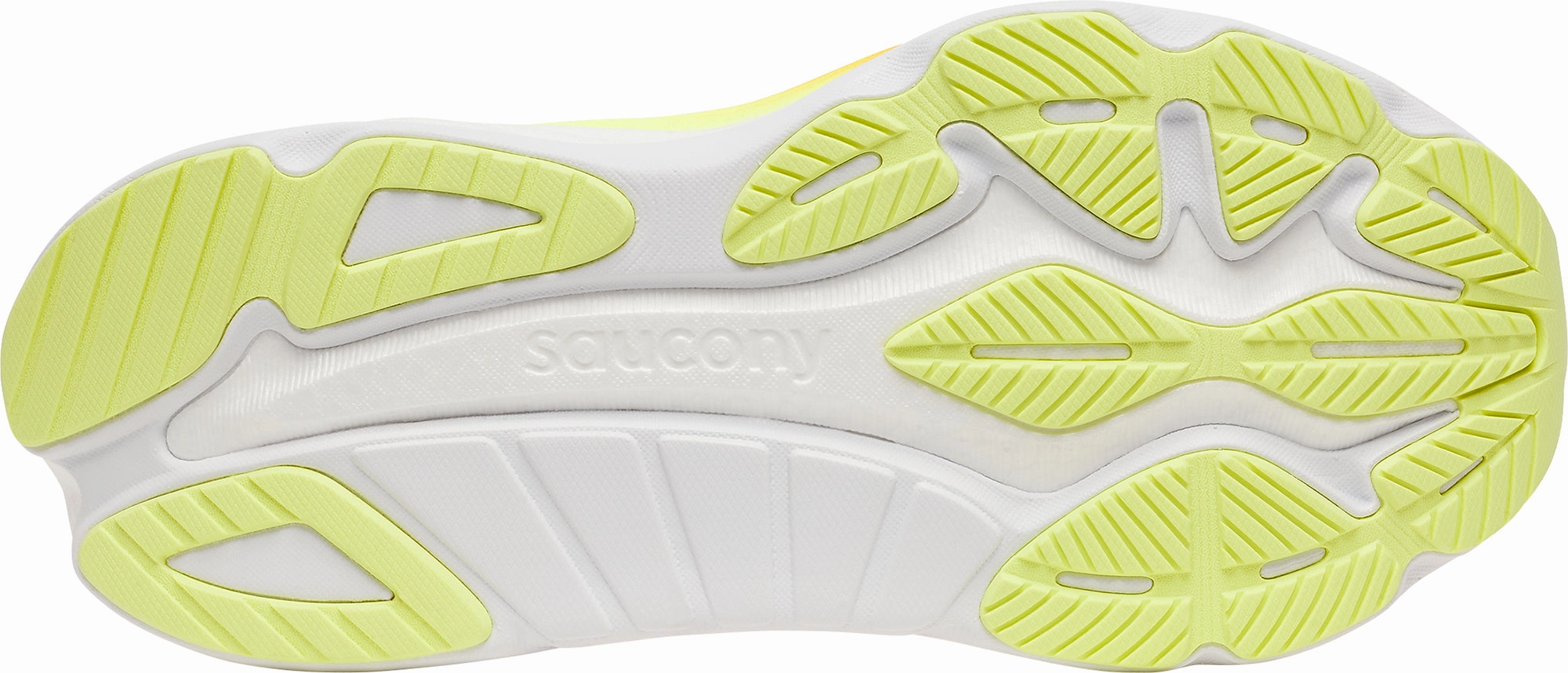 Saucony Hurricane 24 Womens Running Shoes - Yellow shock - absorbing