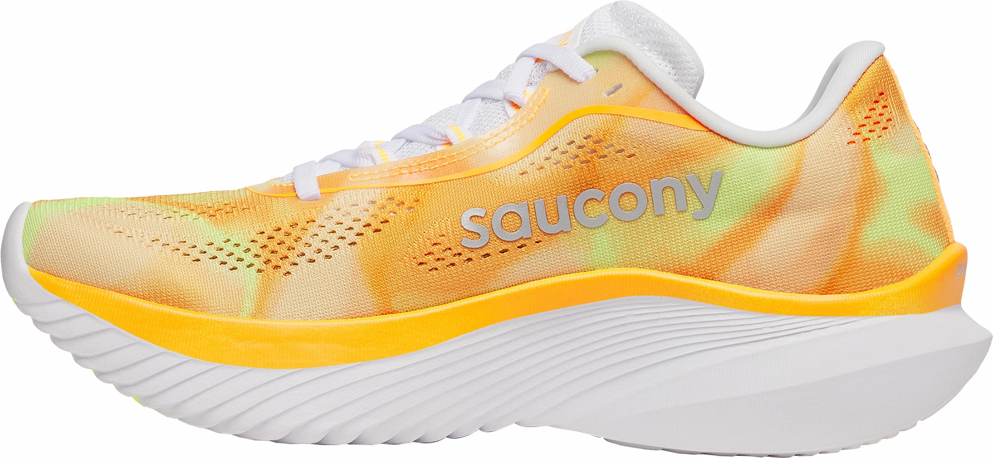 Microperforated Upper Saucony Kinvara 15 Womens Running Shoes - Orange