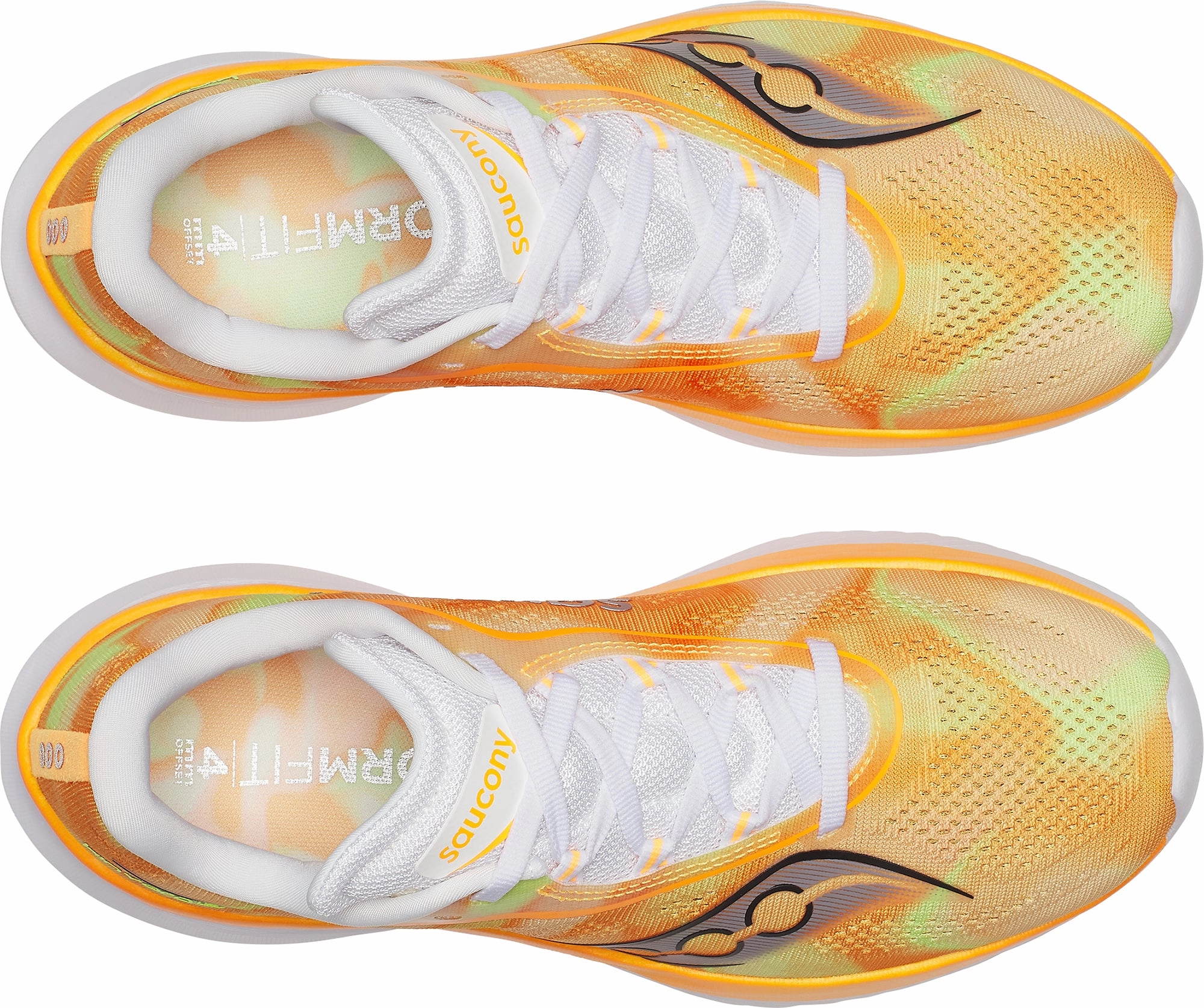 sustainable running shoes print Saucony Kinvara 15 Womens Running Shoes - Orange