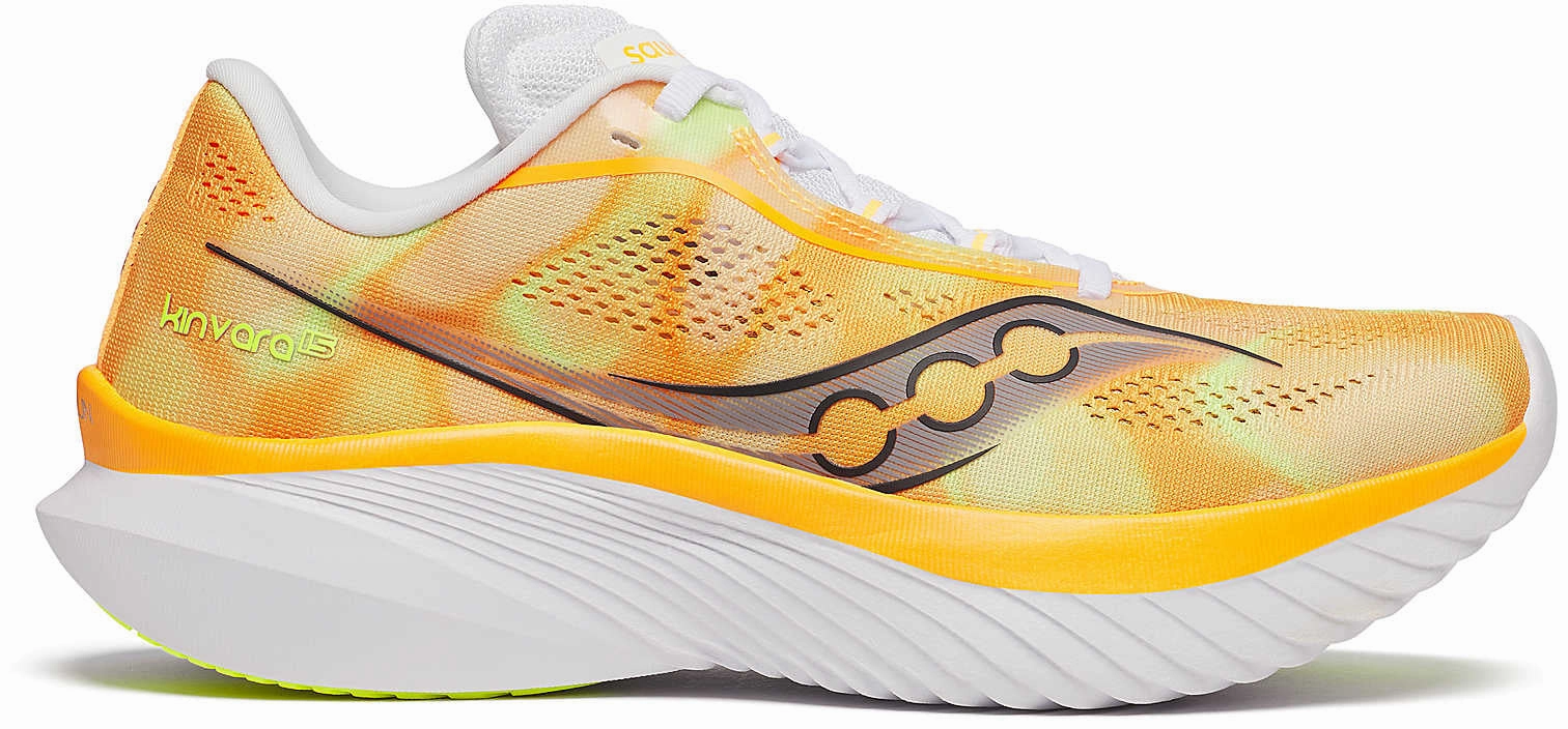 running in the park Ultra Breathable Weave Saucony Kinvara 15 Womens Running Shoes - Orange