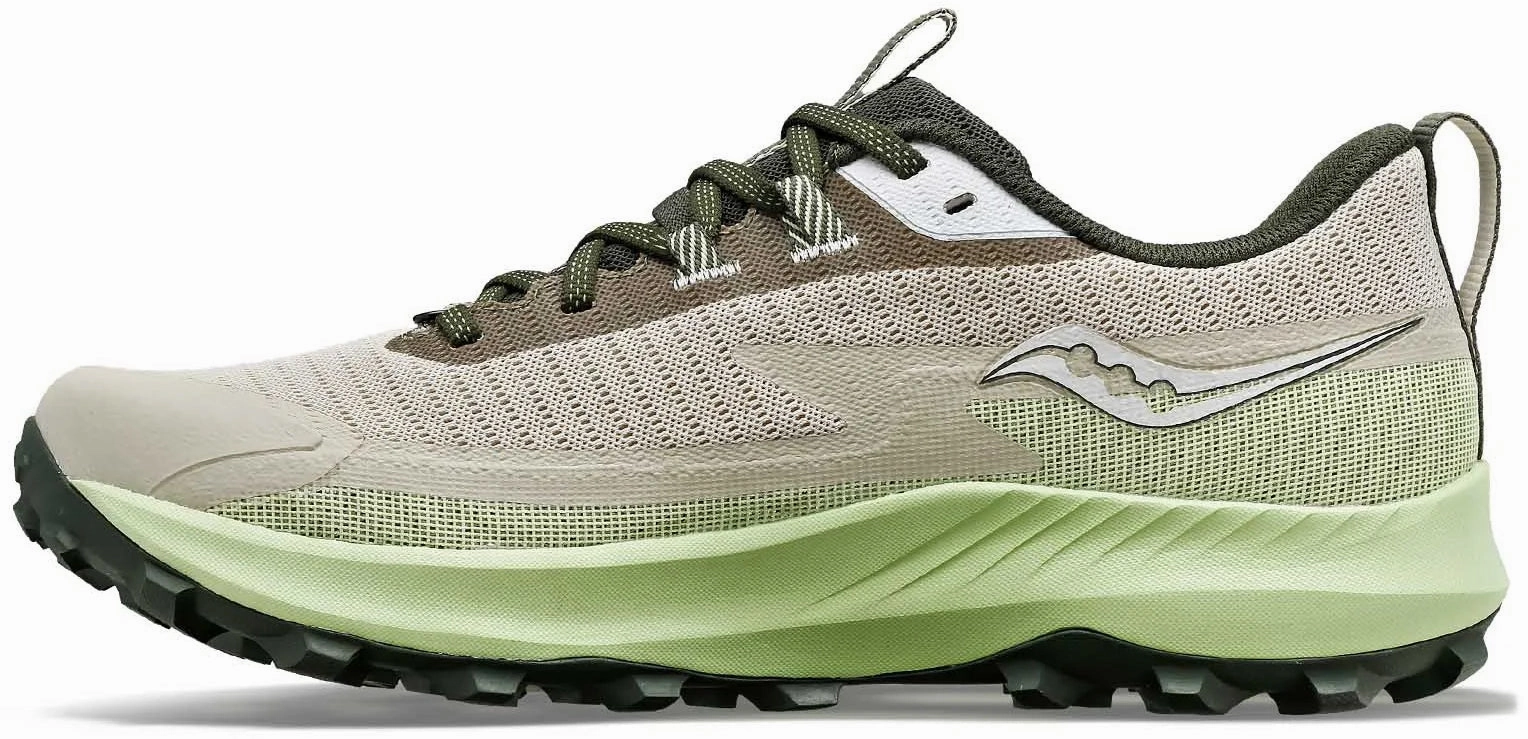 Saucony Peregrine 13 GORE-TEX Mens Trail Running Shoes - Brown Durable Fabric Shock Dissipation