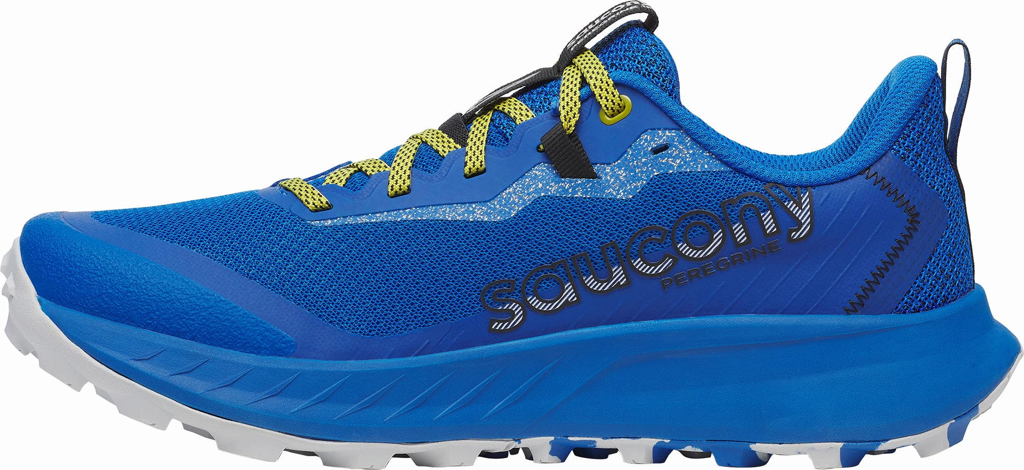 Saucony Peregrine 15 Mens Trail Running Shoes - Blue Natural motion Lateral Stability Wings