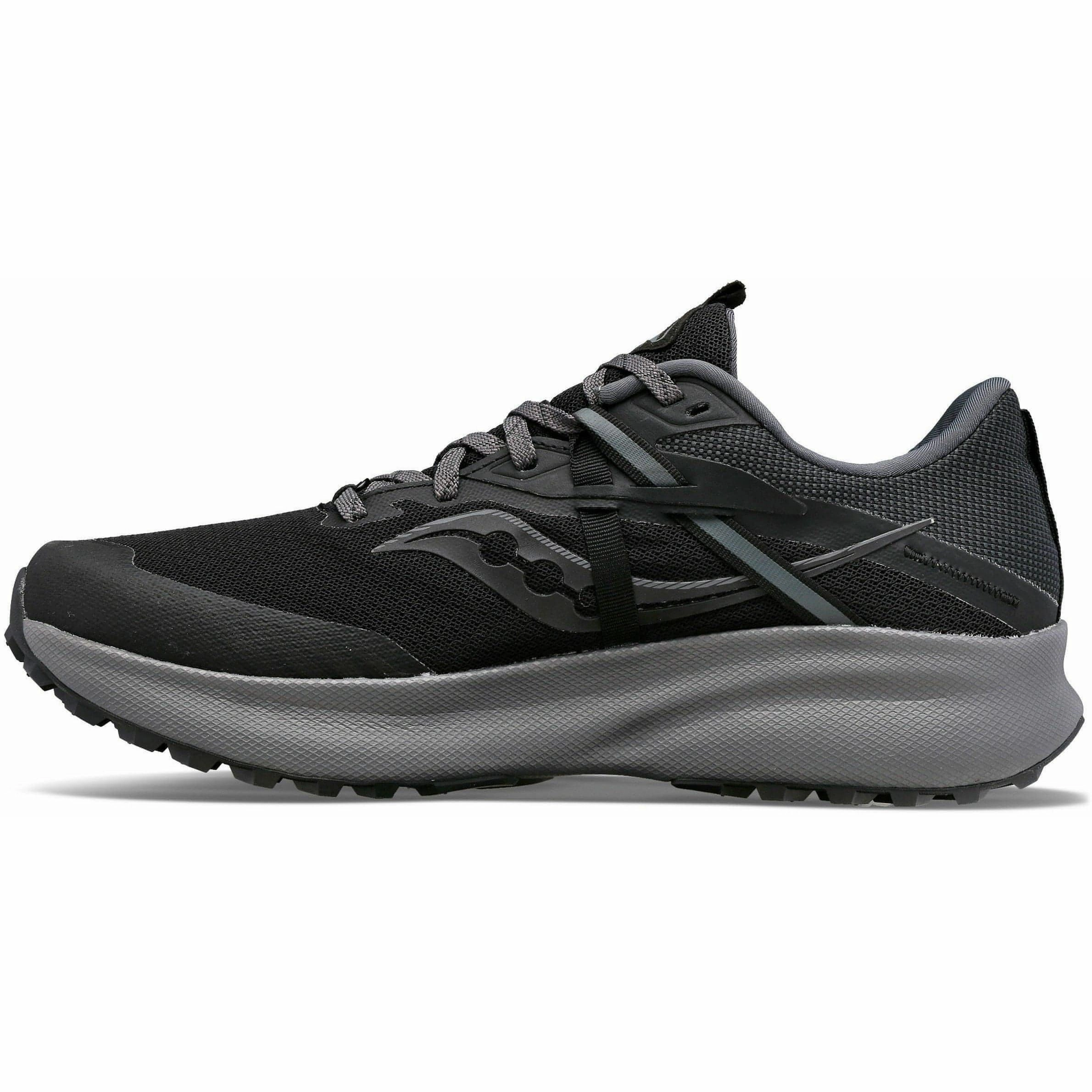 Competitive running Saucony Ride 15 TR GORE-TEX Mens Trail Running Shoes - Black