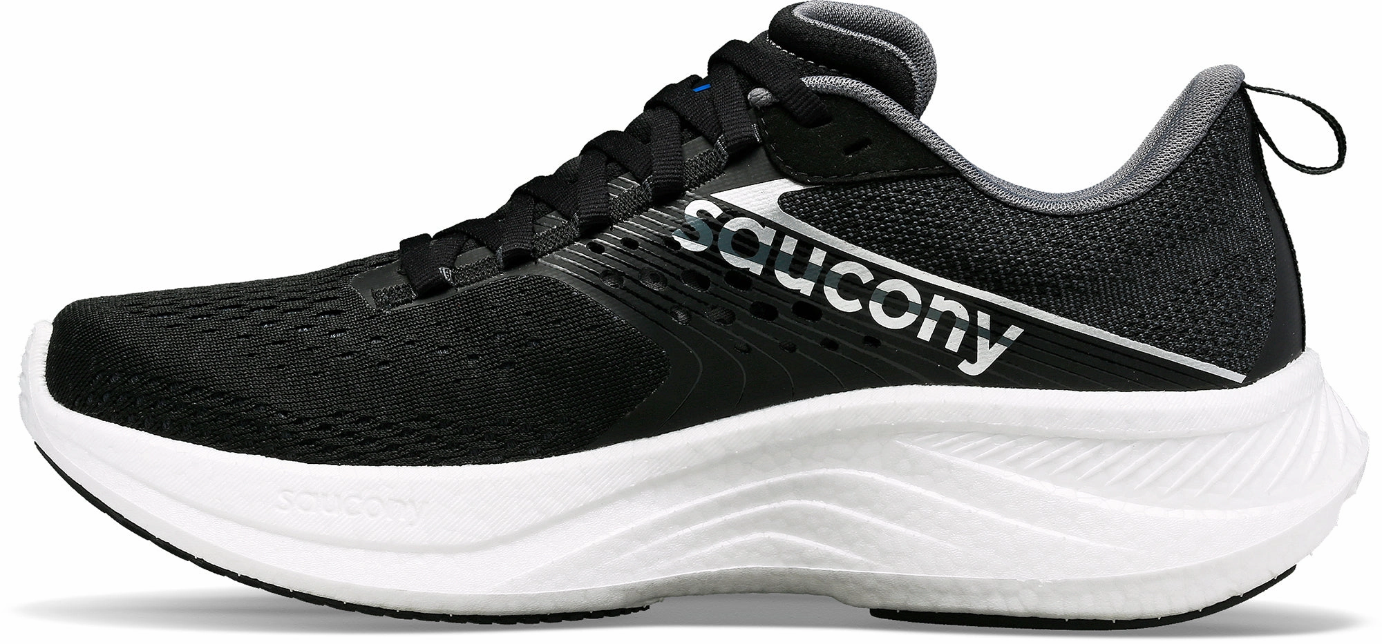 Logoed branding Saucony Ride 17 Womens Running Shoes - Black