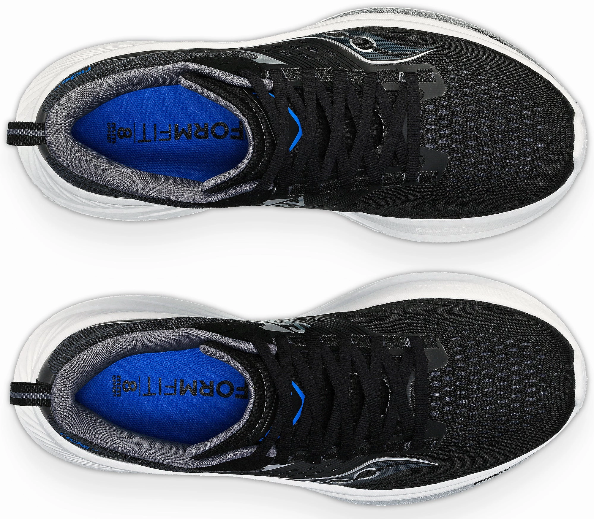 Saucony Ride 17 Womens Running Shoes - Black Soft Arch TPU Heel Stabilizer