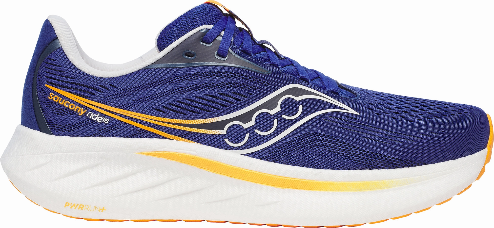 Energy - returning Saucony Ride 18 Mens Running Shoes - Blue