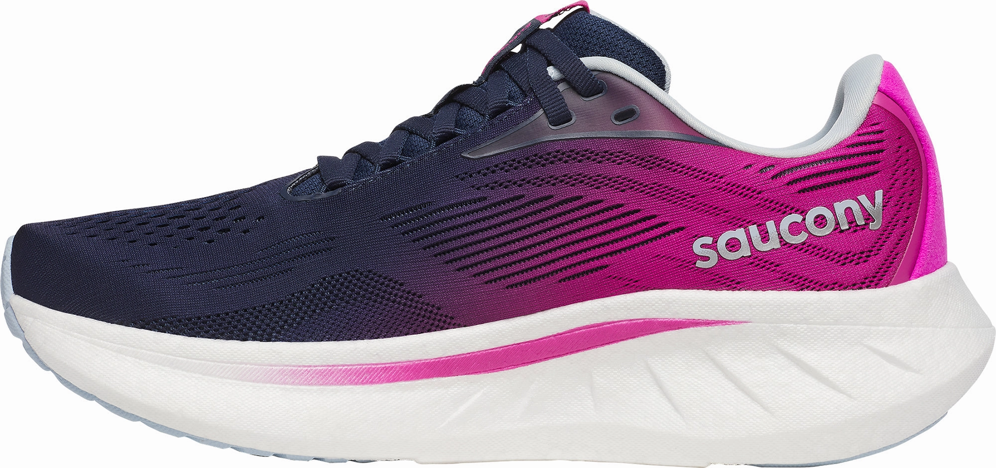 competitive event shoe purpose Saucony Ride 18 Womens Running Shoes - Blue