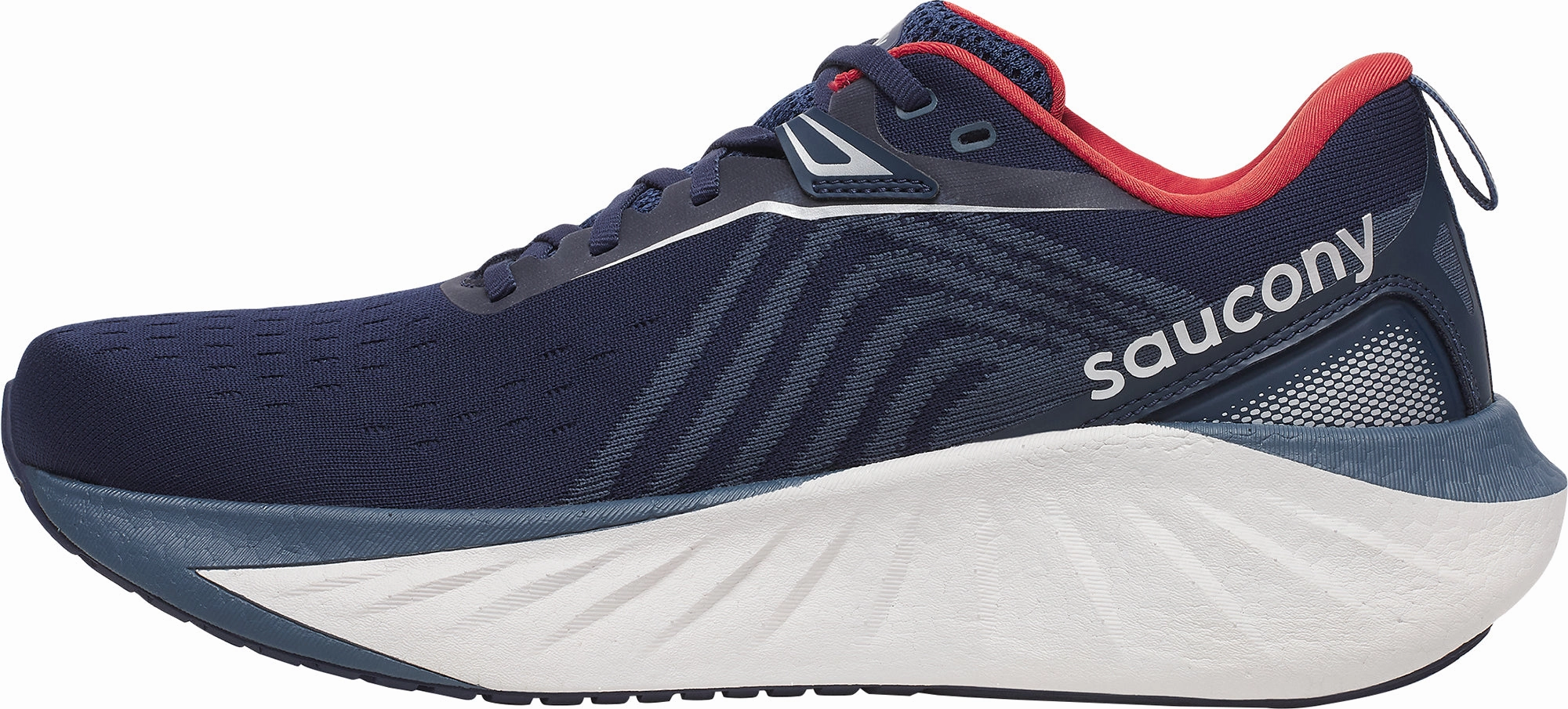 Lateral Stability Walls interchangeable parts shoes Saucony Triumph 22 Mens Running Shoes - Blue