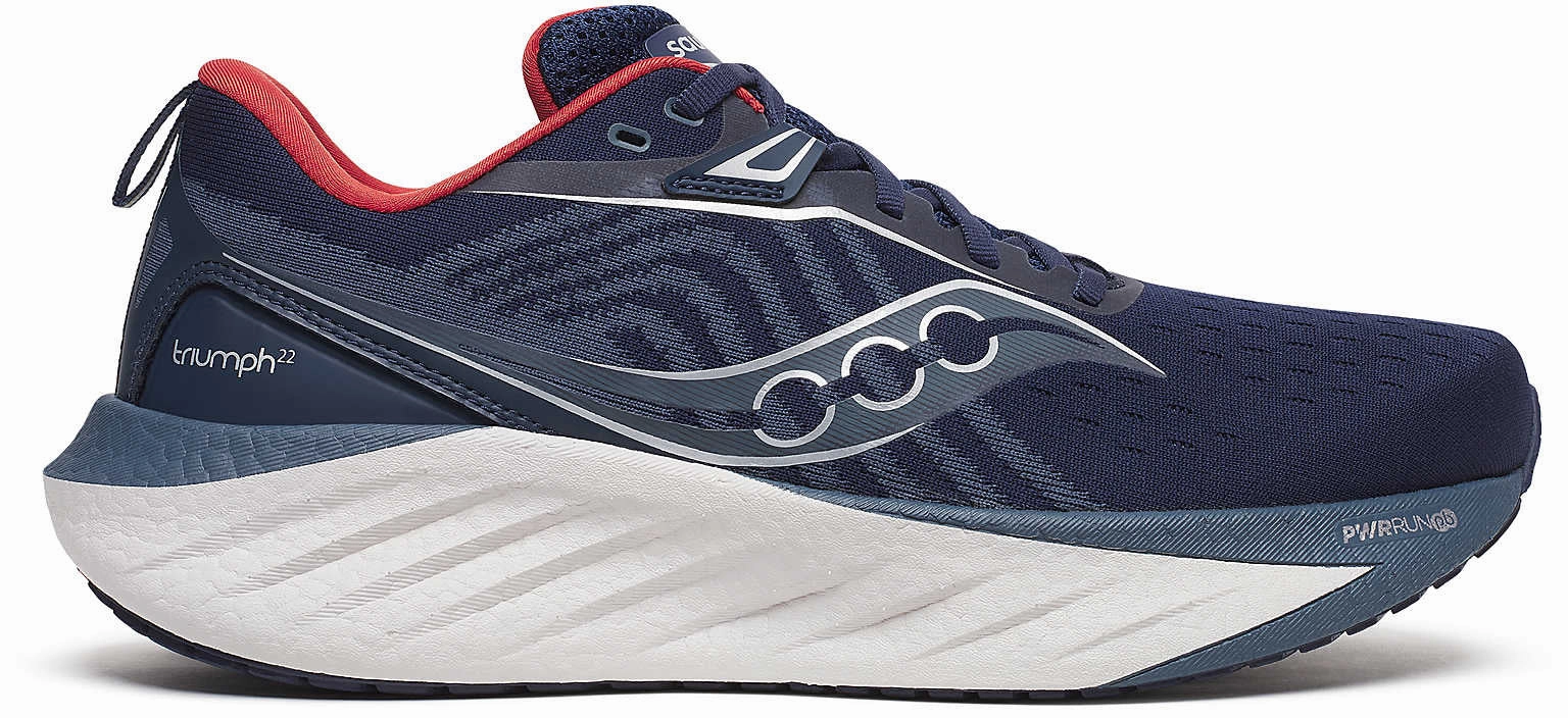 Saucony Triumph 22 Mens Running Shoes - Blue Ultra Light Frame