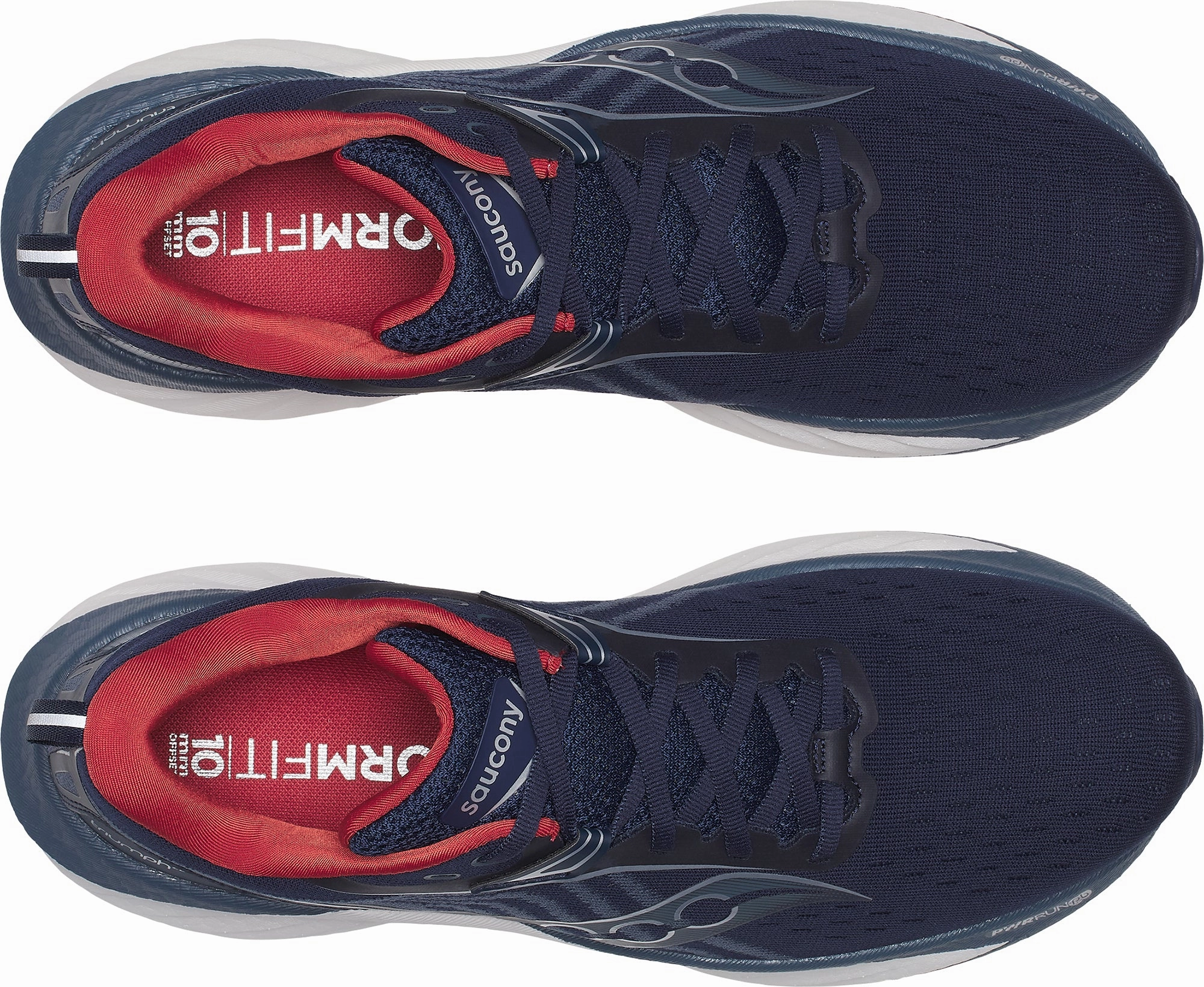 Rebound Enhancer Runners with Flat Feet Saucony Triumph 22 Mens Running Shoes - Blue