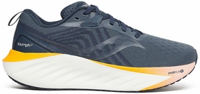 Breathable Tongue Saucony Triumph 22 Womens Running Shoes - Blue