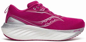 multi-color Saucony Triumph 22 Womens Running Shoes - Pink