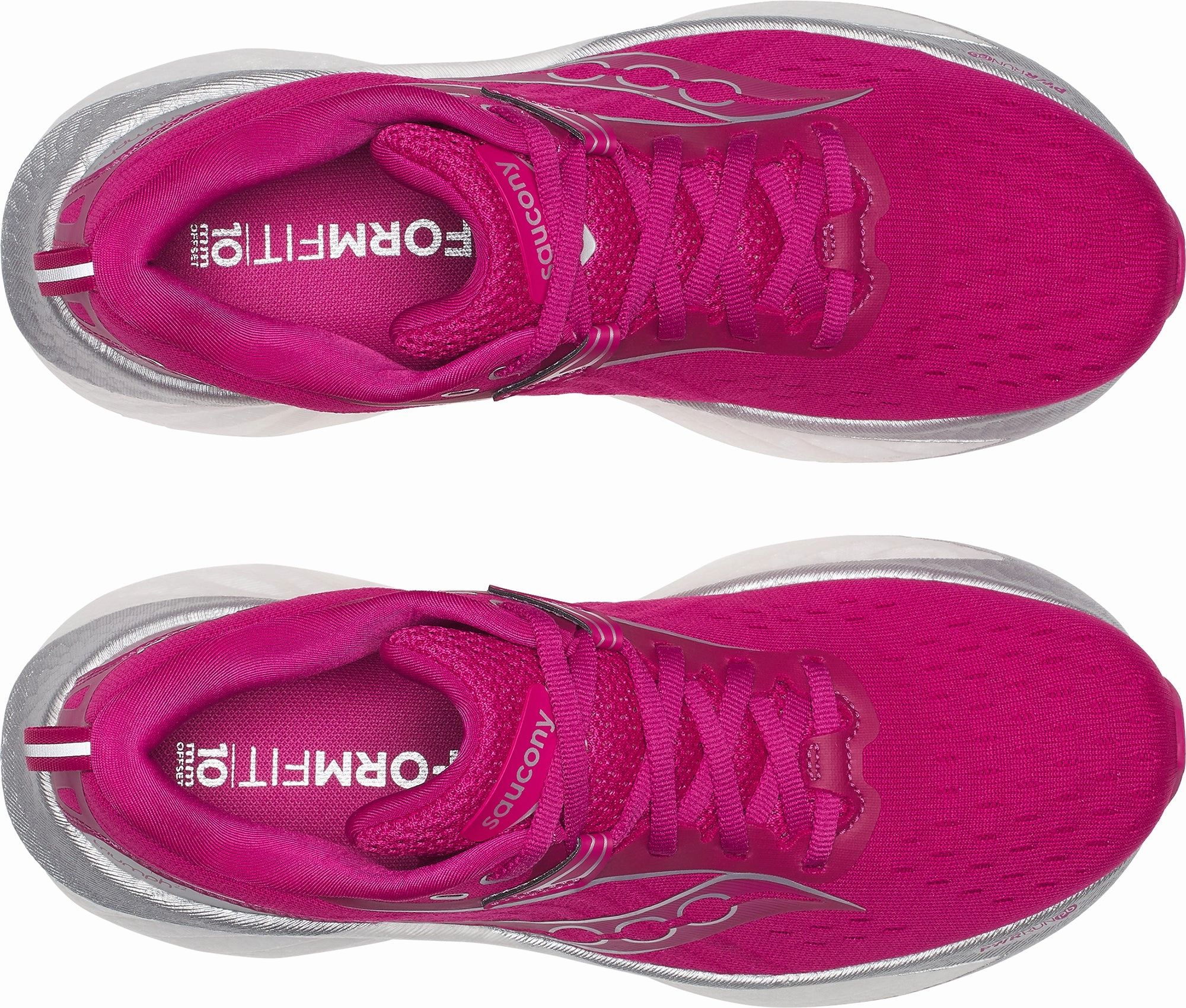 Saucony Triumph 22 Womens Running Shoes - Pink running with a heart rate monitor endurance runners