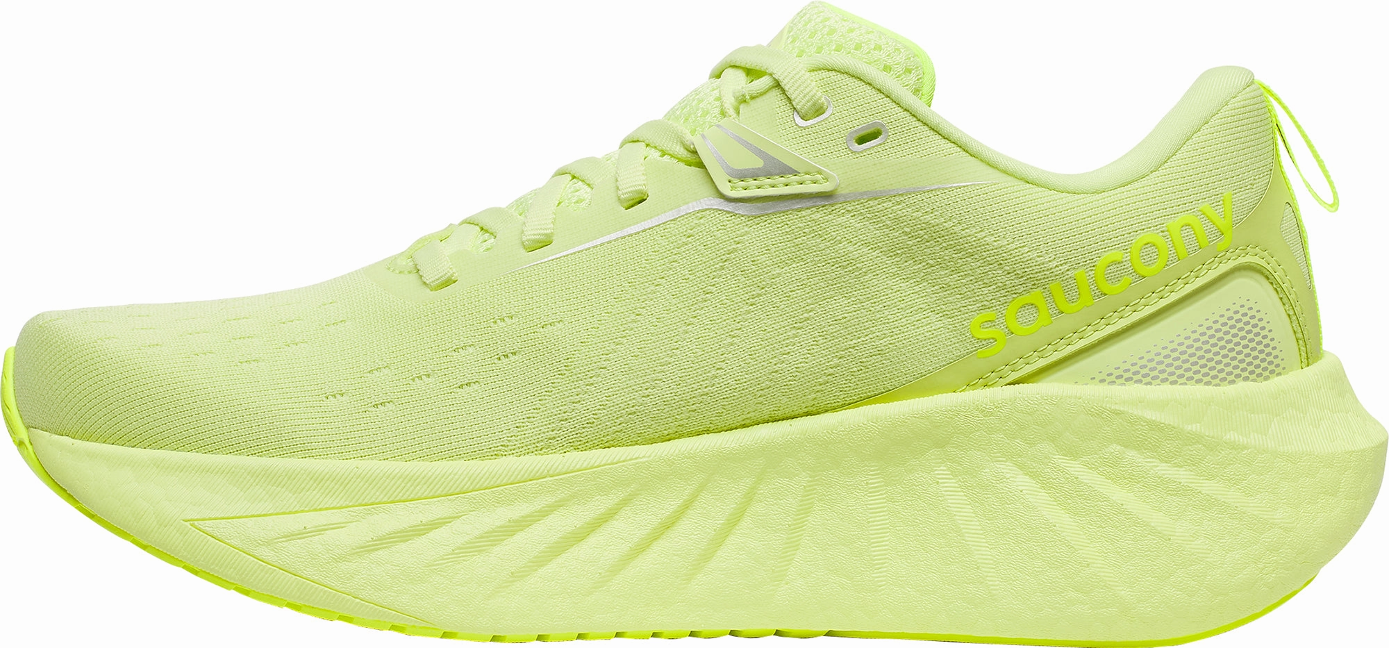 Saucony Triumph 22 Womens Running Shoes - Yellow Breathable TPU Frame