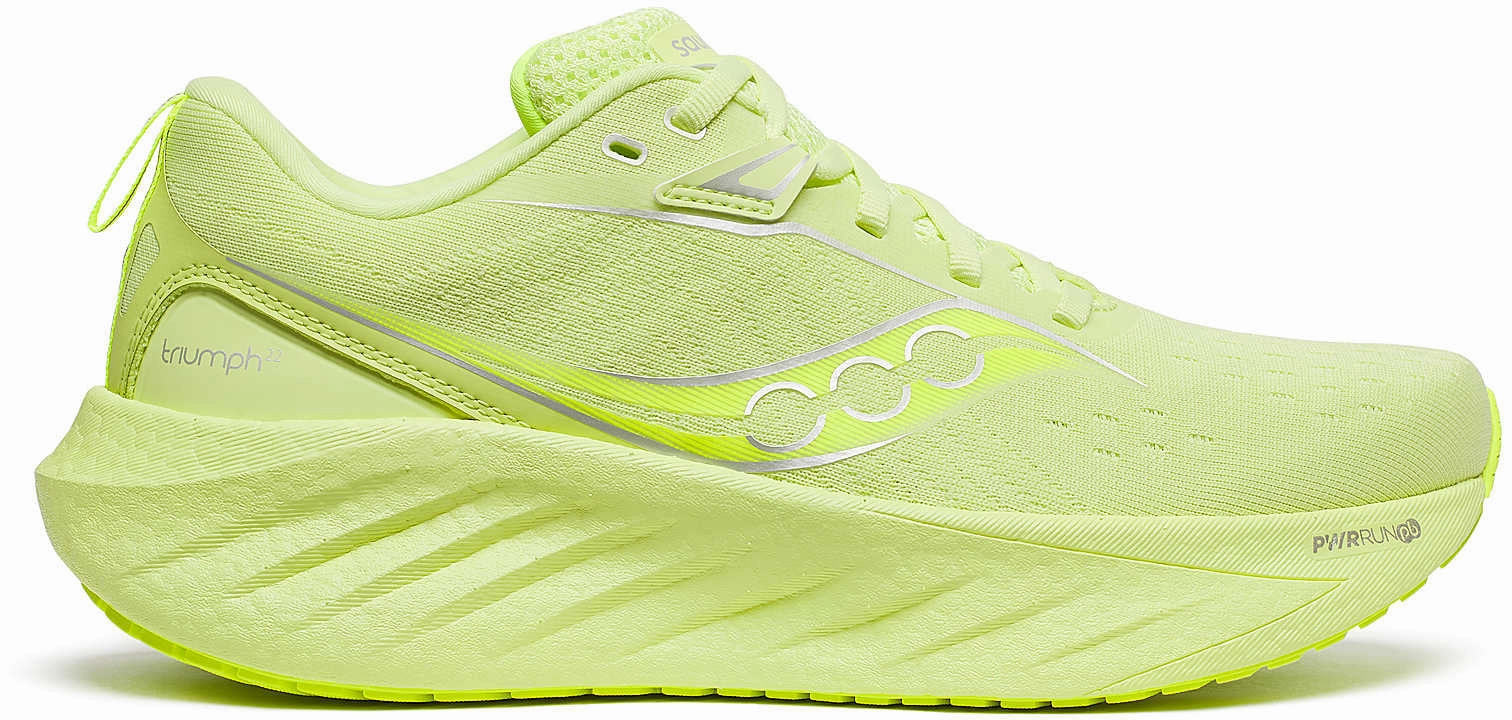 Saucony Triumph 22 Womens Running Shoes - Yellow Footbeds With Airflow