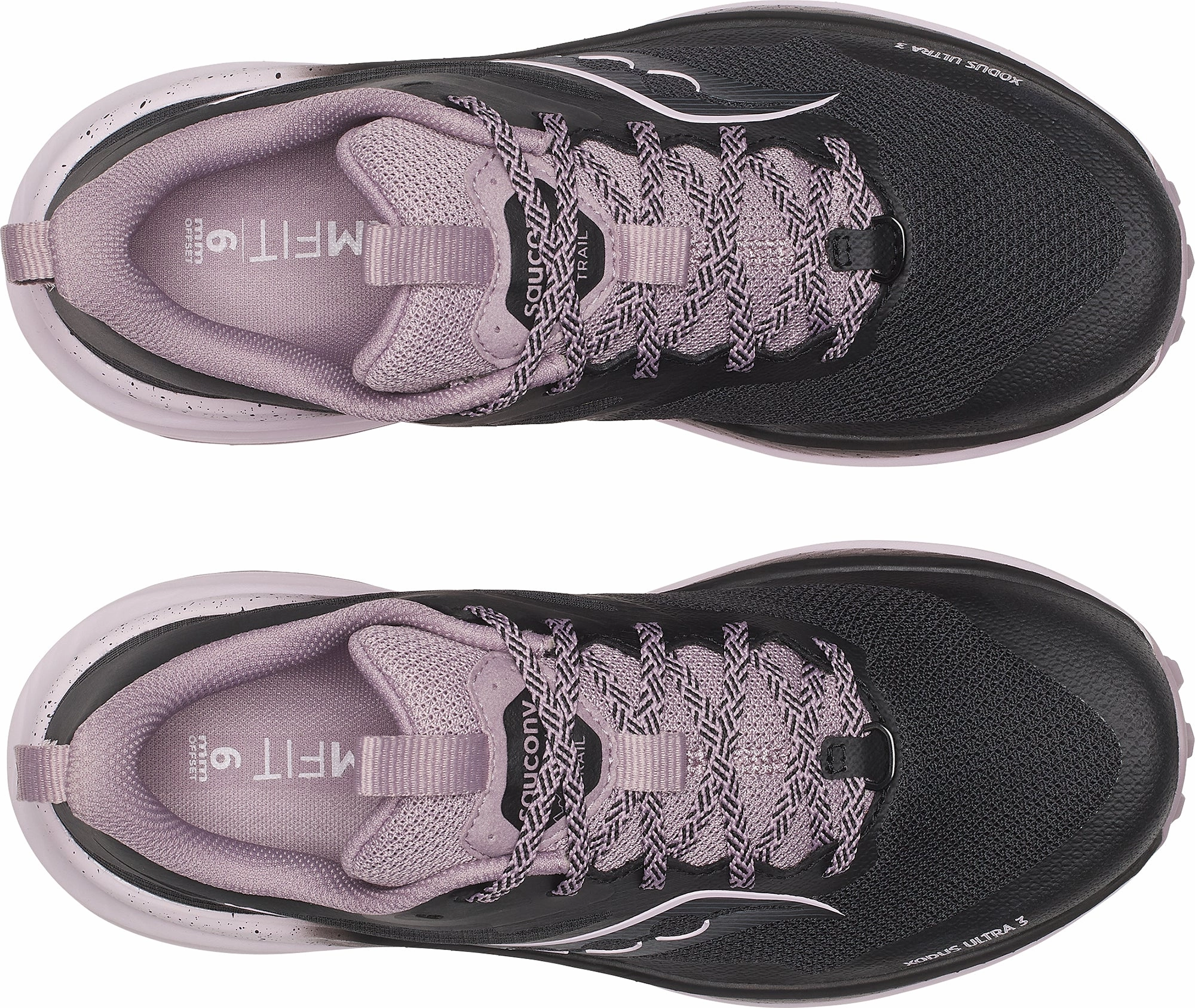 Saucony Xodus Ultra 3 Womens Trail Running Shoes - Black Stability Pod Configuration