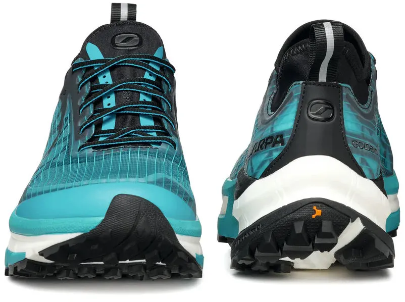 heel - hugging impact - resistant running shoes Scarpa Golden Gate ATR Mens Trail Running Shoes - Blue