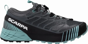 running at night shoes running in multi - lane tracks shoes Scarpa Ribelle Run GORE-TEX Womens Trail Running Shoes - Grey