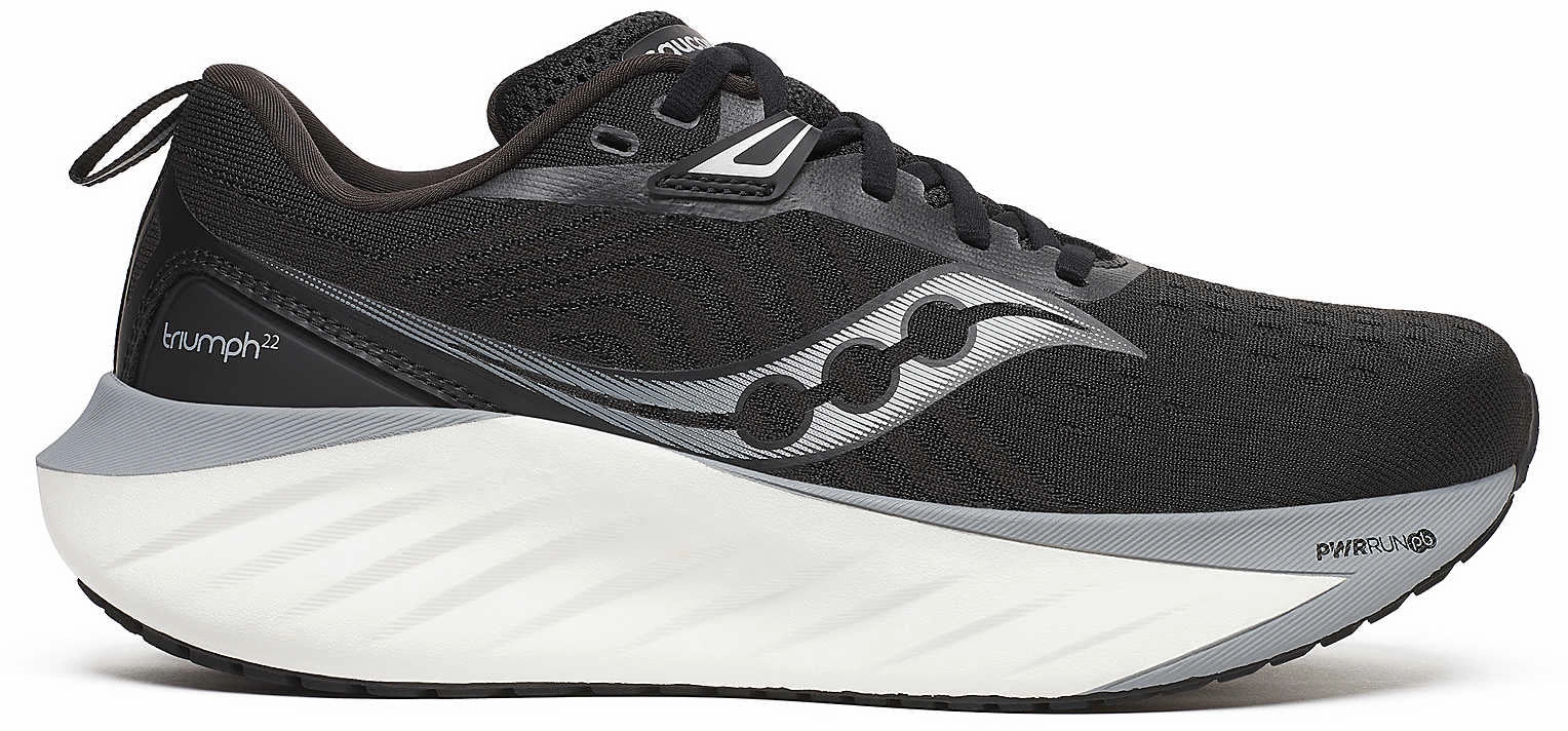 Sports equipment muddy shoes Saucony Triumph 22 Womens Running Shoes - Black