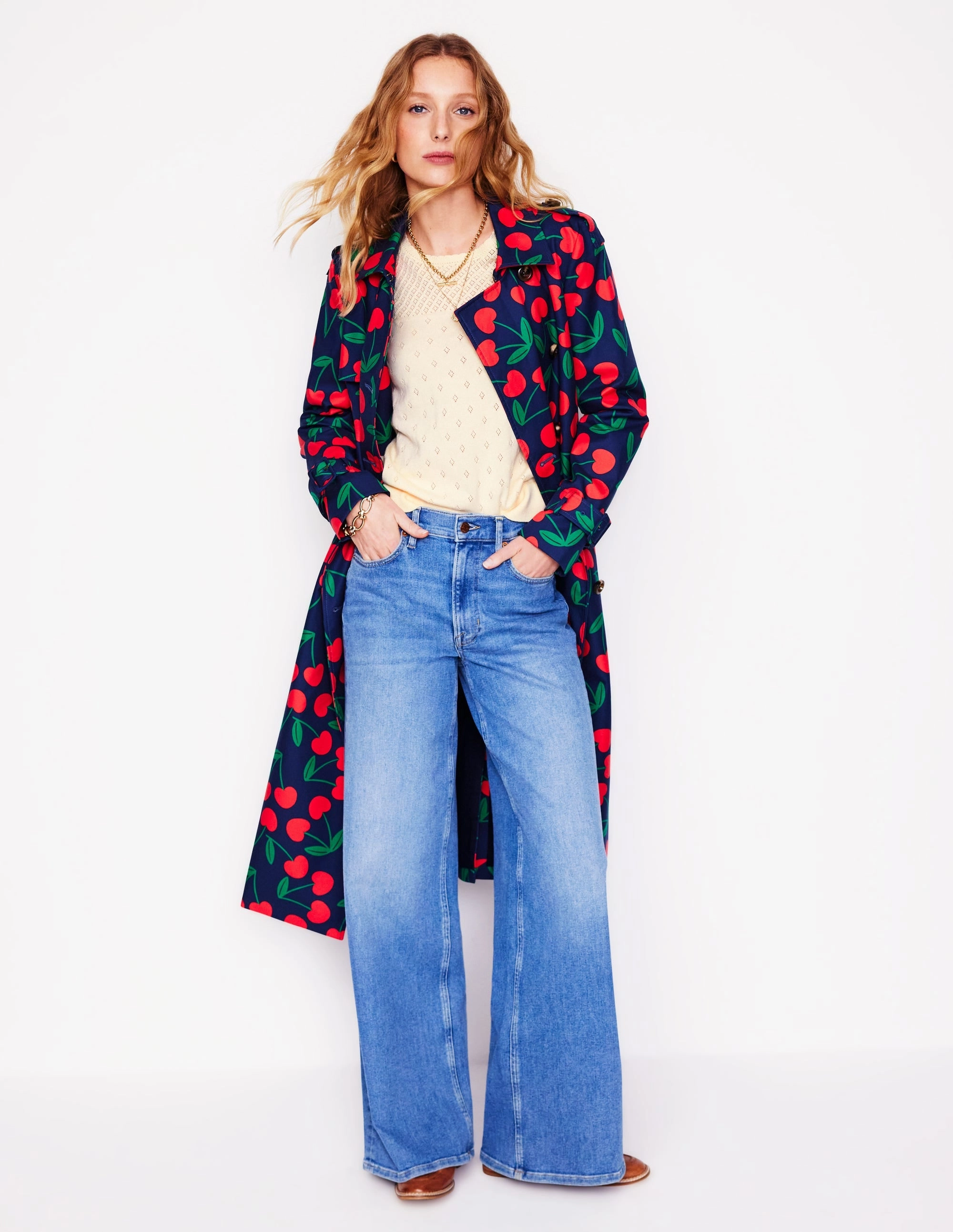 City Style Rosalie Pointelle Jumper-Warm Ivory