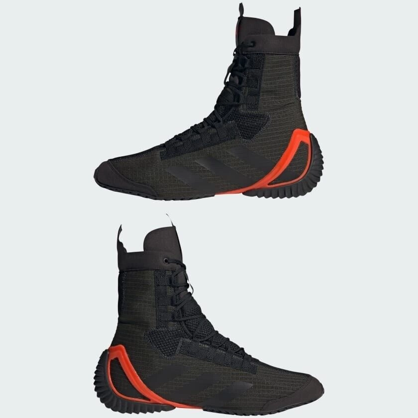 Stable Support Cold Weather Commuter adidas Speedex 23 Boxing Boots Black & Red