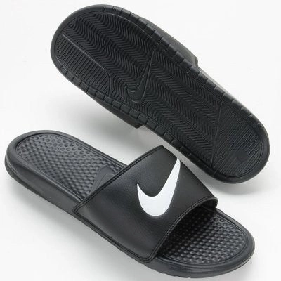Nike Slippers - Black Slip-On Sandals Chill Sandal Fit