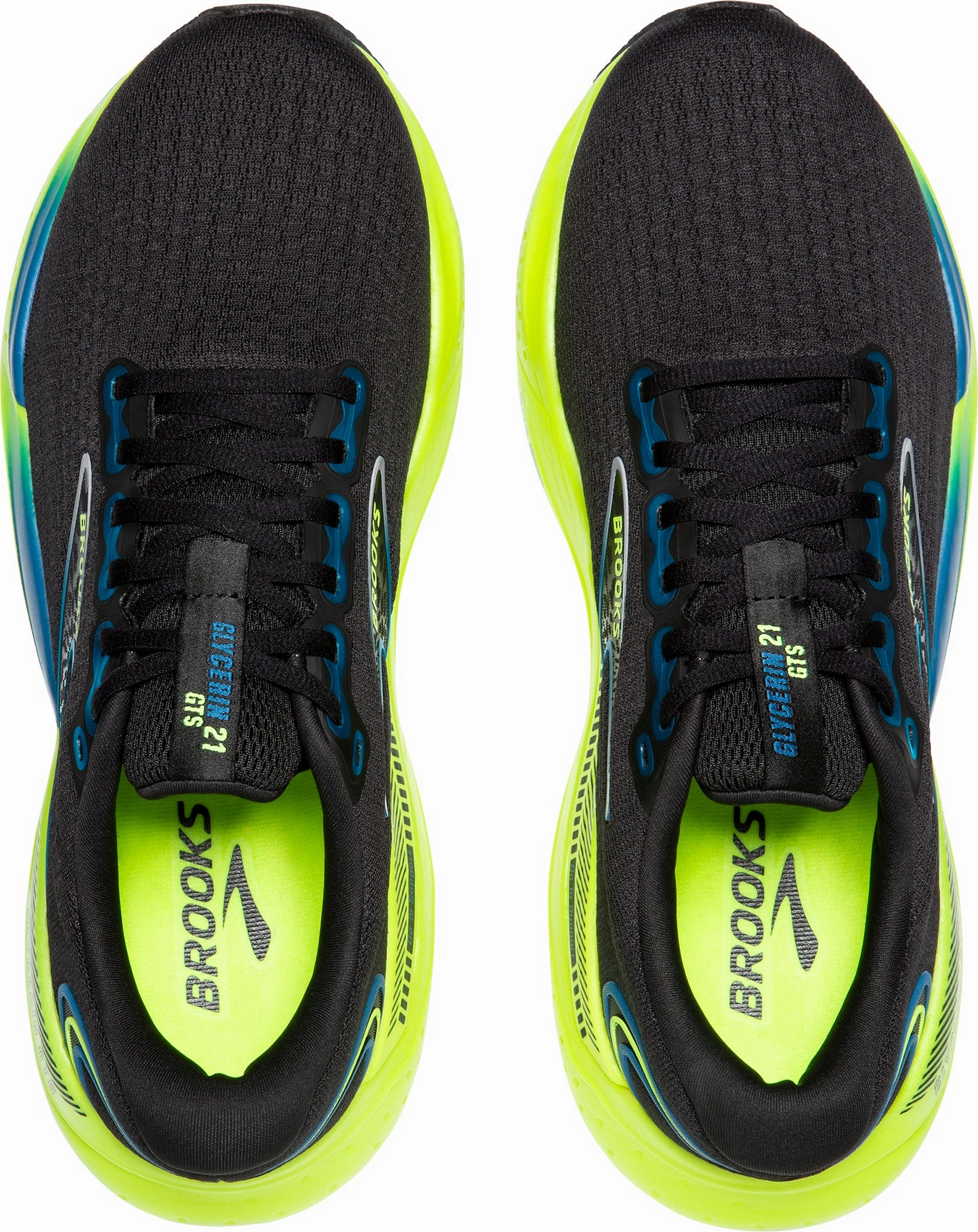 weekend - getaway running shoes running in a culvert area shoes Brooks Glycerin GTS 21 Mens Running Shoes - Black