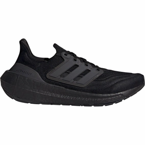 adidas Ultra Boost Light Mens Running Shoes - Black dirt path