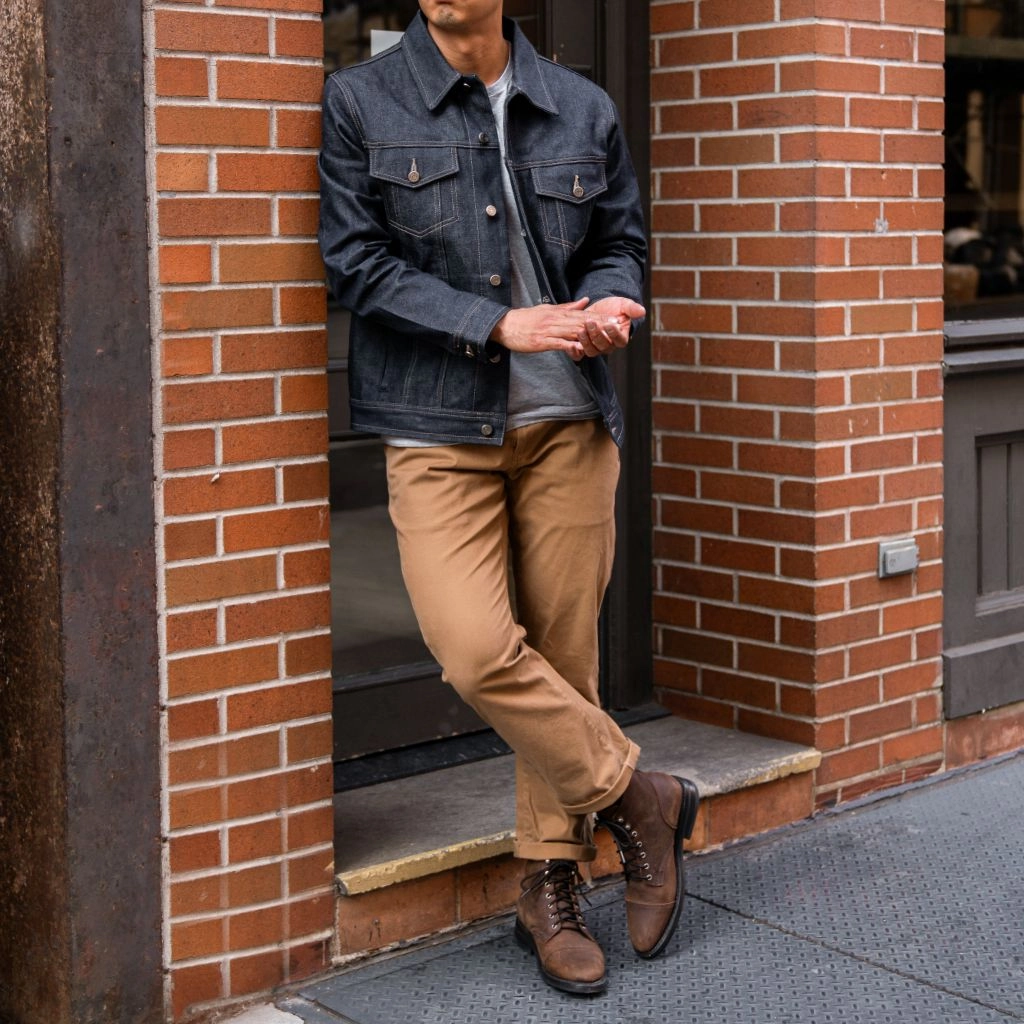 autumn season Sport Edge Selvedge Denim Trucker Jacket | Raw Indigo