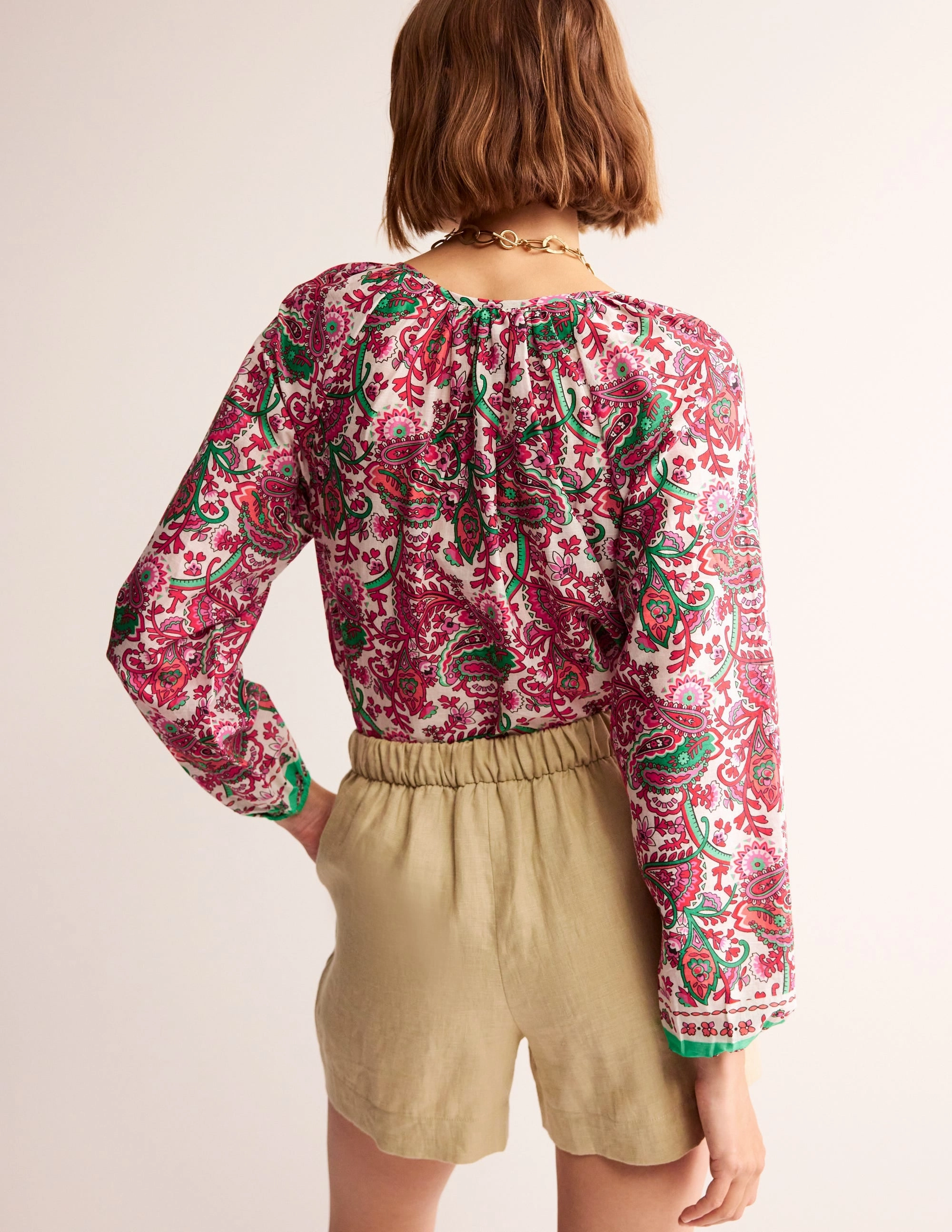 Serena Cotton Blouse-Multi, Fantastical Seasonal Must-Have