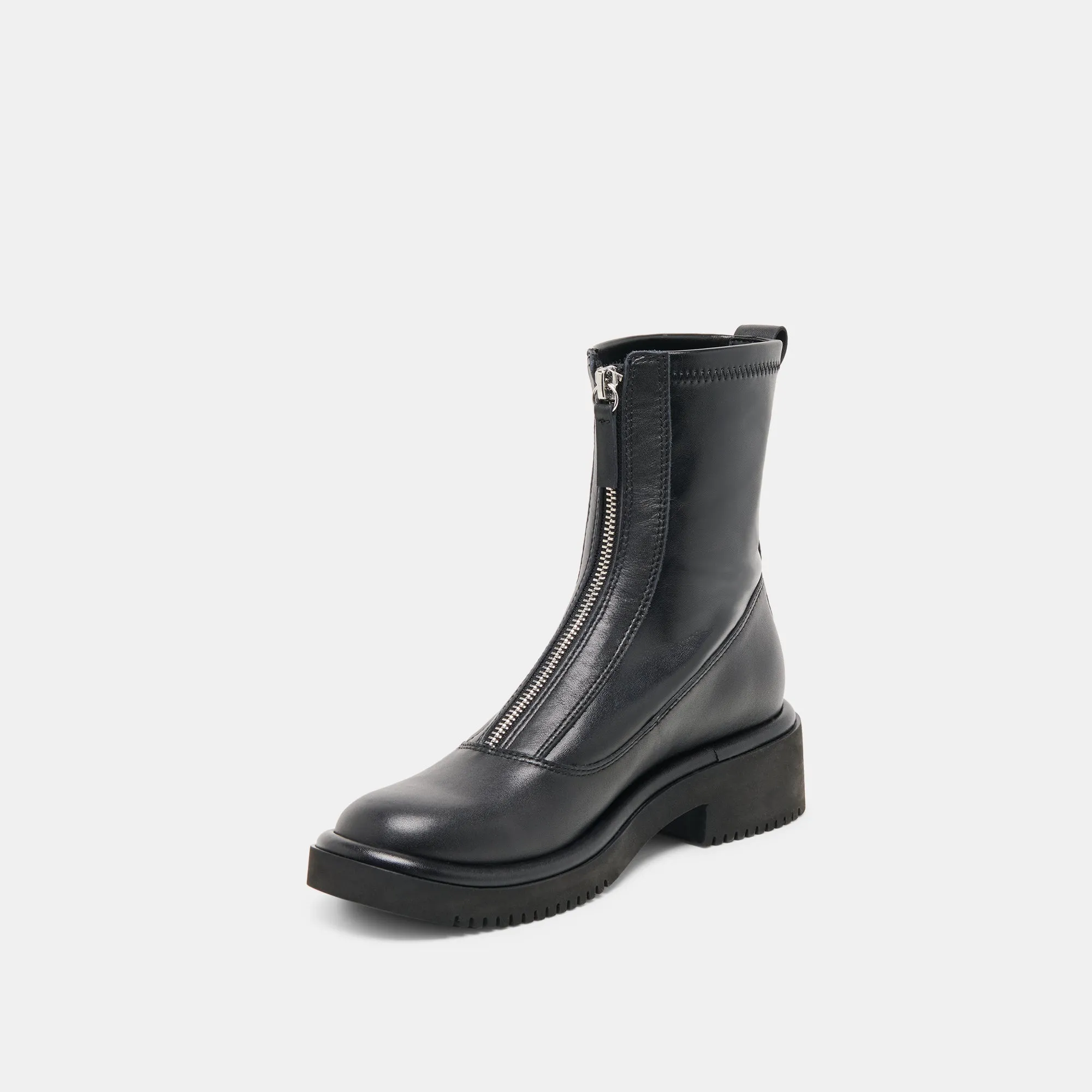 Cushioned Step Windy Weather SHANTE BOOTS BLACK LEATHER
