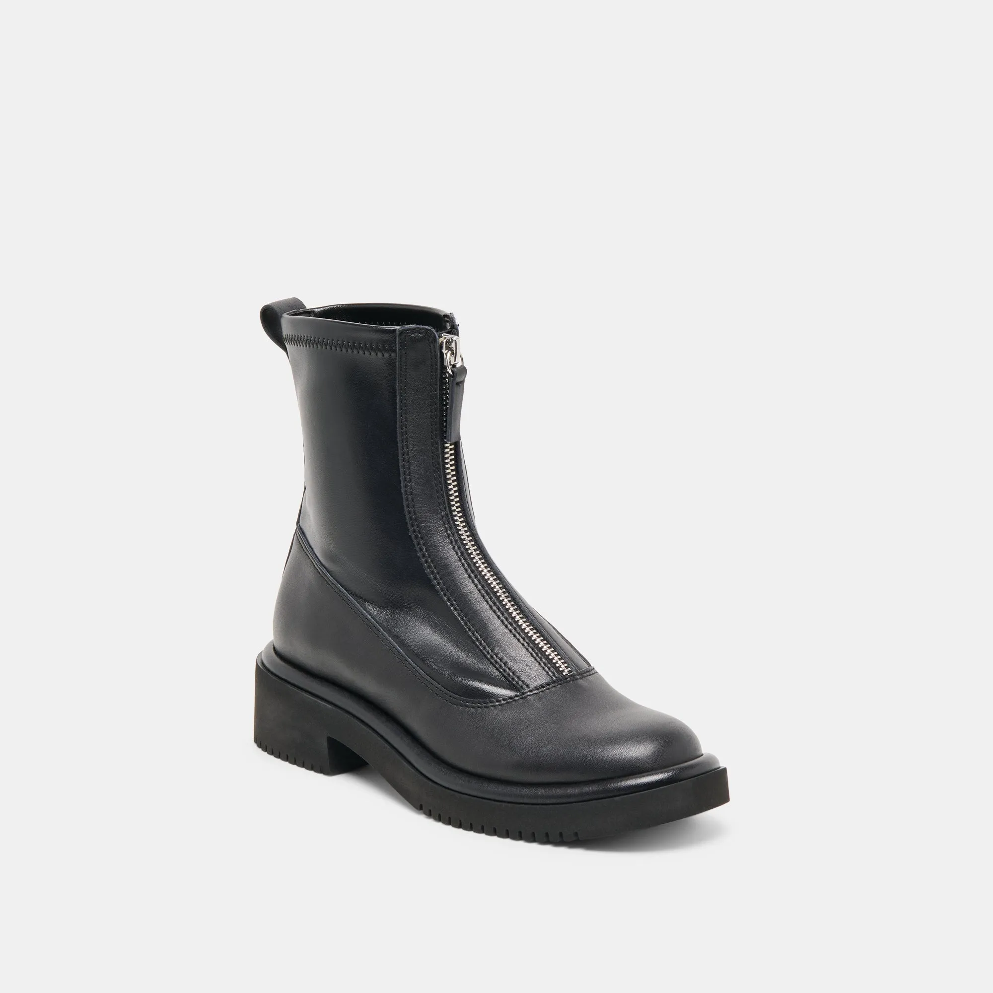 SHANTE BOOTS BLACK LEATHER Mud Resistant Rainy Days Low Profile Design