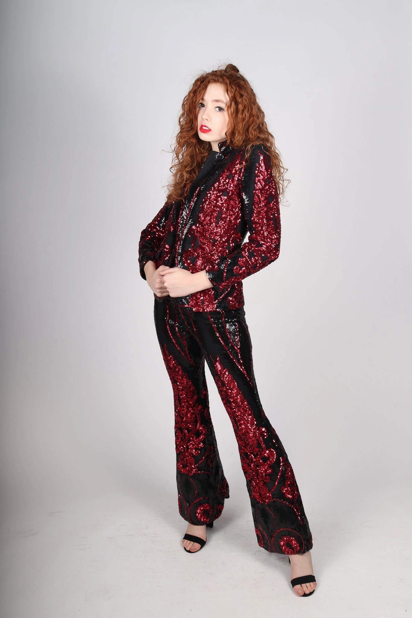 Polished Look Any Old Iron Baroque and Roll Red Suit