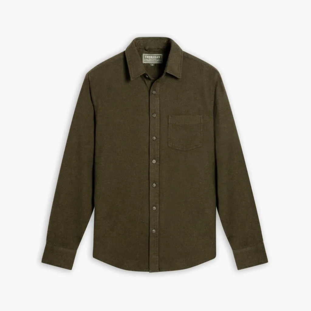 Lightweight Wear Solid Shirt | Olive