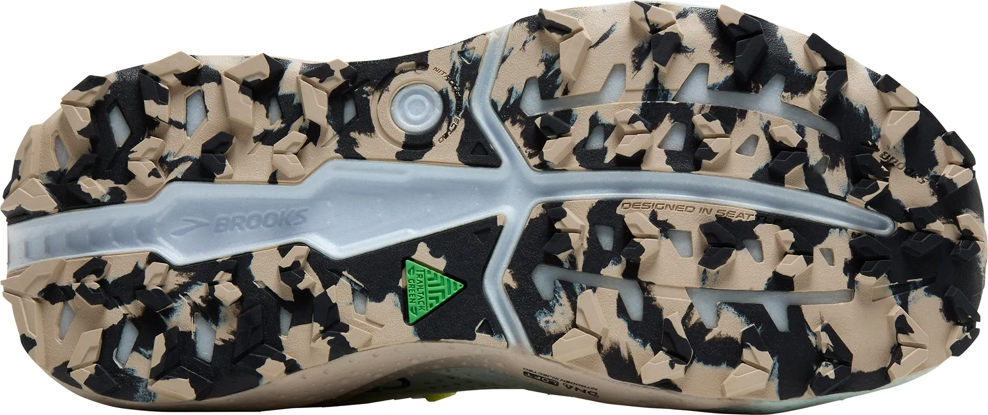 Durable Compound Brooks Caldera 8 Womens Trail Running Shoes - Blue