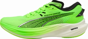 Puma Deviate Nitro 3 HYROX Mens Running Shoes - Green running headlamp Motivation - boosting