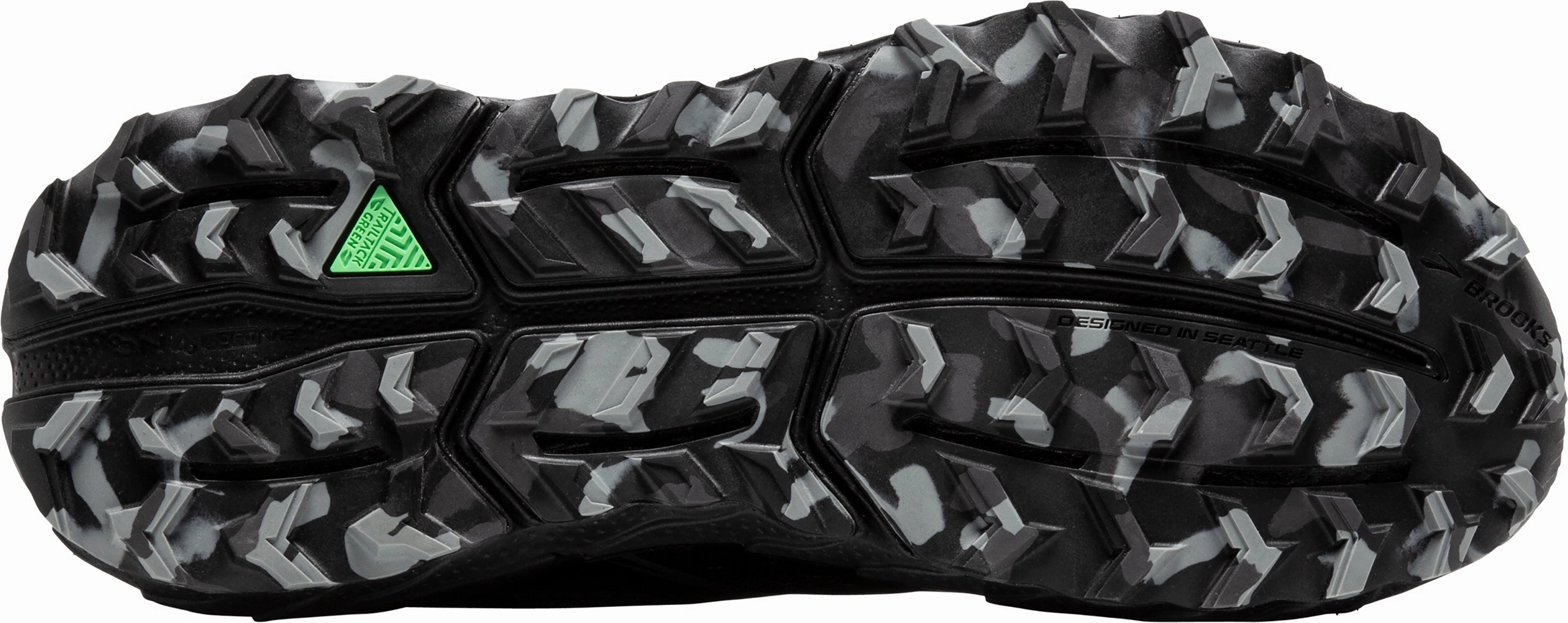 Brooks Cascadia 18 Mens Trail Running Shoes - Black rubber sole shoes