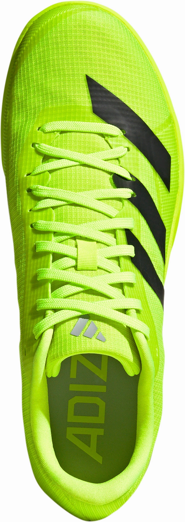 adidas Adizero Long Jump Field Event Spikes - Yellow Hydrophobic Lining running in a waterfall area shoes