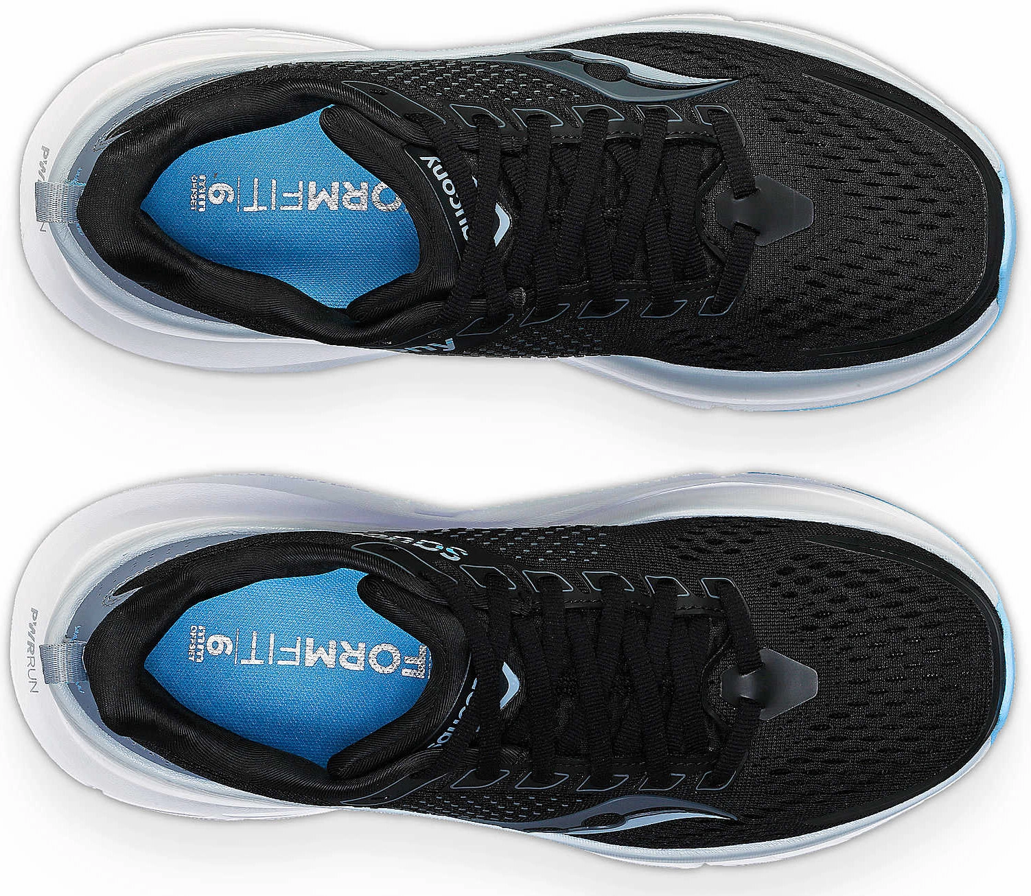 genuine - leather - upper shoes Saucony Guide 17 Womens Running Shoes - Black