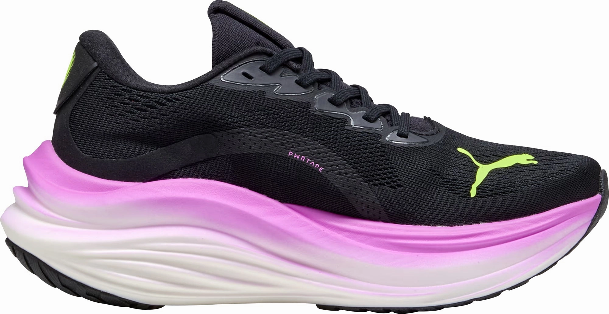 leather - lining shoes Soft Lining Fabric Puma MagMax Nitro Womens Running Shoes - Black