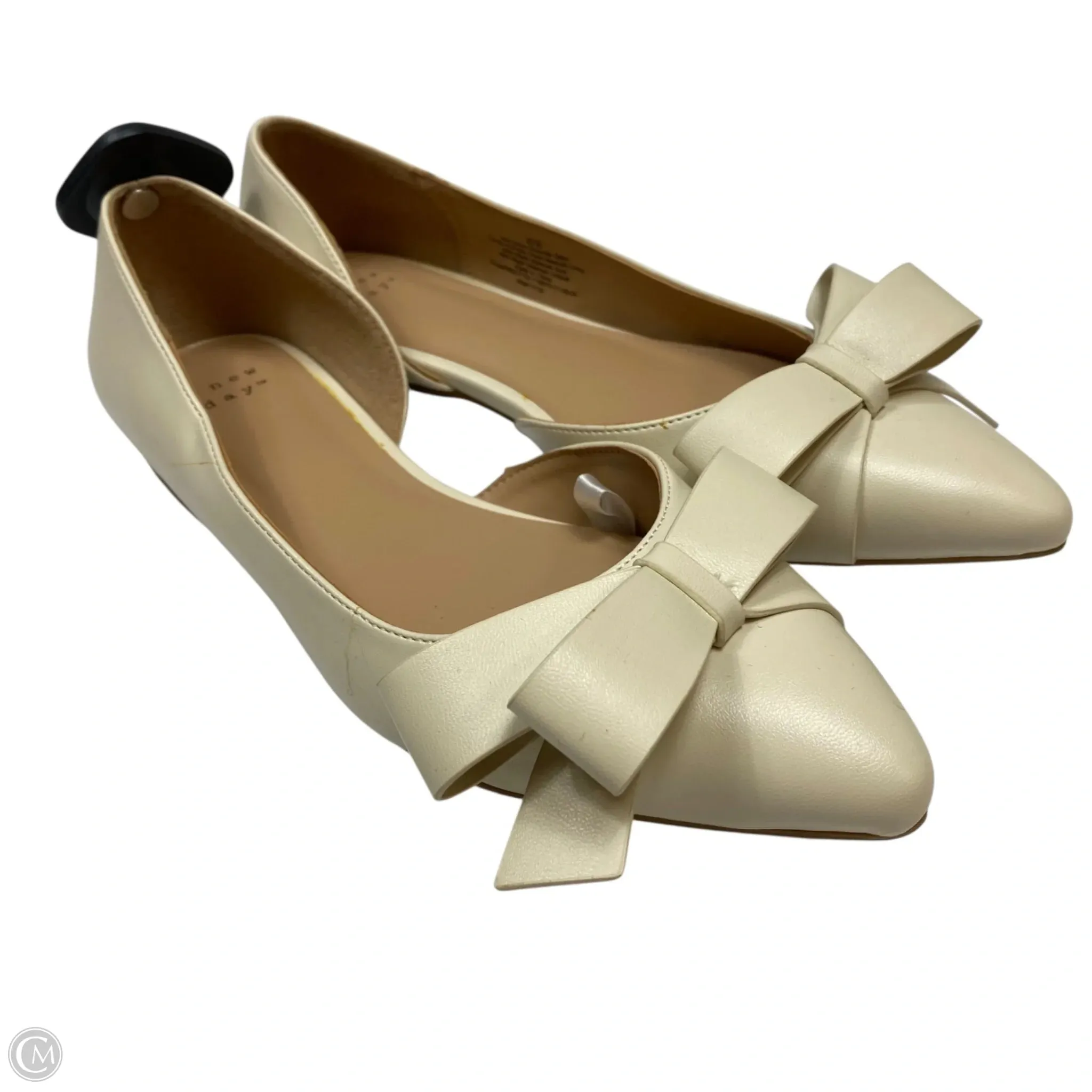 Peak Path Camp Glow Shoes Flats By A New Day In Cream, Size: 6.5